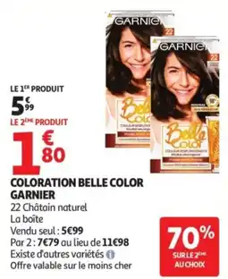 Auchan GARNIER COLORATION BELLE COLOR offre