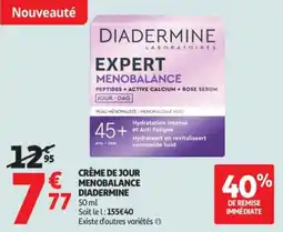 Auchan DIADERMINE CRÈME DE JOUR MENOBALANCE offre