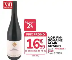 Promocash Domaine Alain Guyard offre