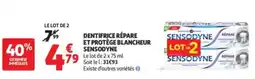 Auchan SENSODYNE DENTIFRICE RÉPARE ET PROTÈGE BLANCHEUR offre