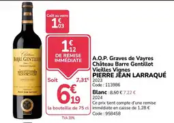 Promocash Château Barre Gentillot offre