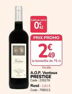 Promocash A.O.P. Ventoux PRESTIGE offre