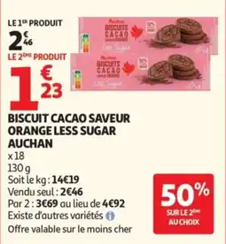 Auchan Auchan Biscuits Cacao offre