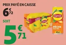 Auchan Lipton Pêche Ice Tea offre
