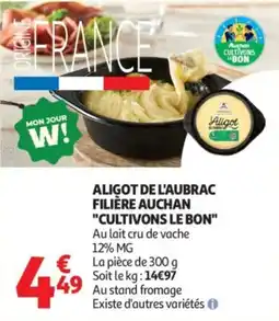 Auchan Aligot de l'Aubrac offre
