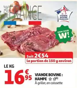 Auchan Viande Bovine : Hampe offre