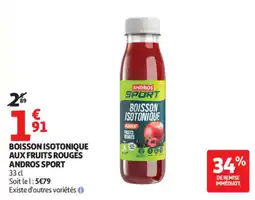 Auchan ANDROS SPORT BOISSON ISOTONIQUE offre