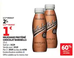 Auchan Barebells MILKSHAKE PROTÉINÉ offre