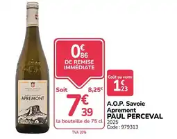 Promocash PAUL PERCEVAL Apremont offre