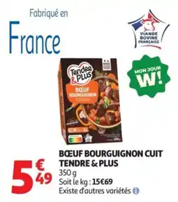 Auchan Tendre & Plus Bœuf Bourguignon offre