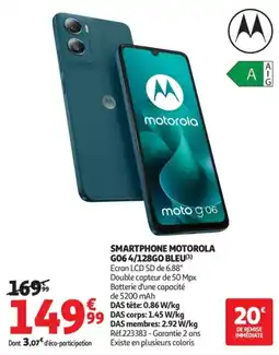 Auchan MOTOROLA SMARTPHONE G06 offre