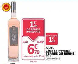 Promocash TERRES DE BERNE offre