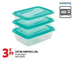Auchan sistema Boites offre