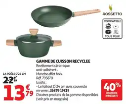 Auchan ROSSETTO Poêle offre