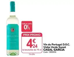 Promocash CASAL GARCIA Vinho Verde Sweet offre