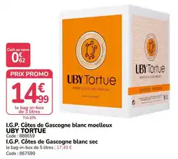 Promocash UBY Tortue I.G.P. Côtes de Gascogne blanc moelleux offre