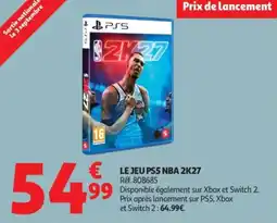 Auchan NBA 2K27 PS5 offre
