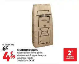 Auchan CHARBON DE BOIS offre