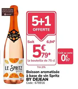 Promocash LE SPRITZ BY DEJEAN offre