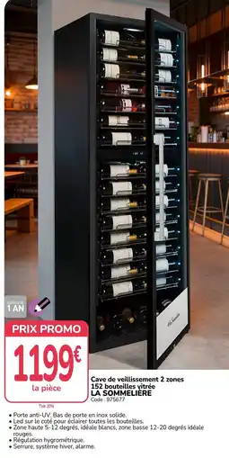 Promocash LA SOMMELIERE Cave de veillissement 2 zones offre