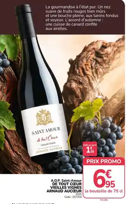 Promocash ARNAUD AUCŒUR SAINT AMOUR offre