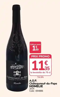 Promocash HOMELIE Châteauneuf-du-Pape offre