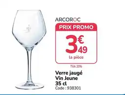 Promocash ARCOROC Verre jauge offre