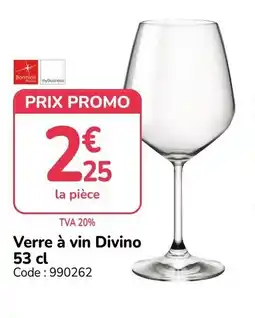 Promocash Bormioli Divino Verre à vin offre