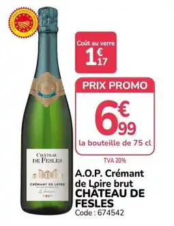 Promocash CHÂTEAU DE FESLES offre