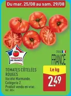 ALDI Tomates côtelées rouges offre