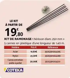 Bricomarché Coteka - kit de ramonage offre