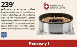 Bricomarché Dim - brûleur de pellets gato q30 offre