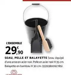 Bricomarché Seau, pelle et balayette seau équipé offre