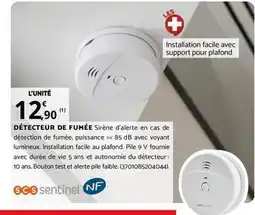 Bricomarché Db - détecteur de fumée offre