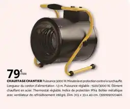 Bricomarché Dim - chauffage chantier offre