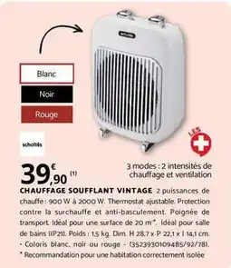 Bricomarché Dim - chauffage soufflant vintage offre