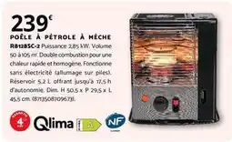 Bricomarché Dim - poêle à pétrole à méche r01285c-2 offre