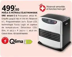 Bricomarché Dim - poêle à pétrole électronique sré 9046 c-2 offre