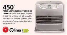 Bricomarché Qlima - poêle à pétrole électronique sre8040c offre