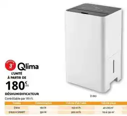 Bricomarché Qlima - déshumidificateur offre