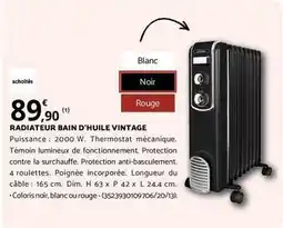 Bricomarché Dim - radiateur bain d'huile vintage offre