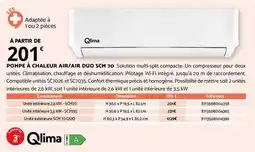 Bricomarché Qlima - pompe à chaleur air/air duo scm 70 offre