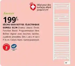 Bricomarché Sauter - sèche-serviettes électrique goreli slim offre
