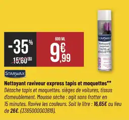 Bricorama STARWAX Nettoyant raviveur express tapis et moquettes offre