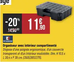 Bricorama MCKENZIE Organiseur avec intérieur compartimenté offre