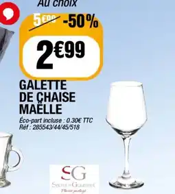 La Foir'Fouille Galette de chaise maëlle offre