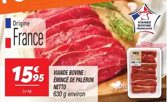 Viande Bovine Française Émincé de Paleron