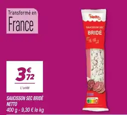 Netto Netto Saucisson sec bridé offre