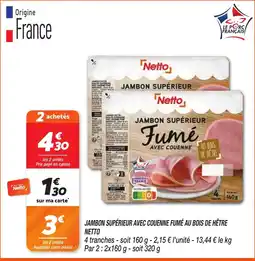 Netto Netto Jambon supérieur offre