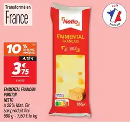 Netto Netto Emmmental Français offre